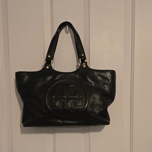 Tory Burch Black Leather Tote